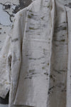 Mutedance 24 Autumn and Winter Loose Scarf Wool Silk Flower Dye Jacket MD-MD24FW29-hoary